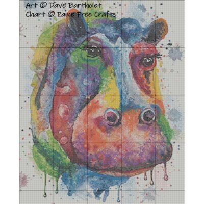 Watercolour Hippo - Image 2