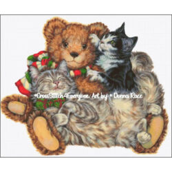 Blackjack And Gray With Thready Bear (Donna Race)