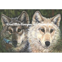 Two Wolves And A Nuthatch (Donna Race)
