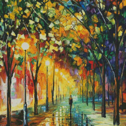 Fantastic Green Dreams (Medium) (Leonid Afremov)