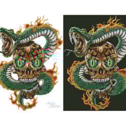 Fire Snake and Skull (James Piazza)