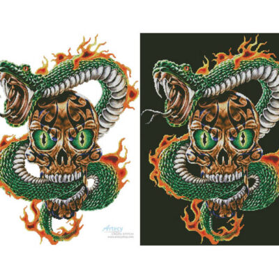 Fire Snake and Skull (James Piazza)