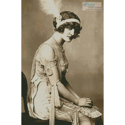 Flapper Girl (antique print)