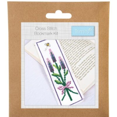 Counted Cross Stitch Bookmark Kit: Lavender