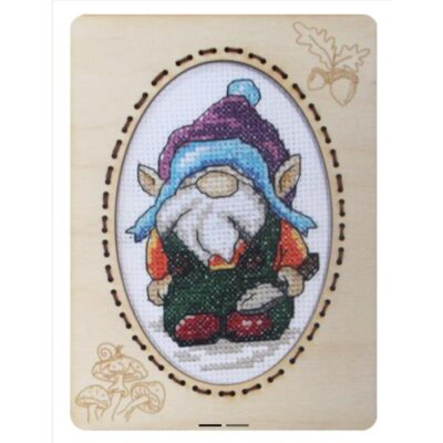 Orchidea counted cross stitch kit with frame:  Gonk 4 (with trowel)