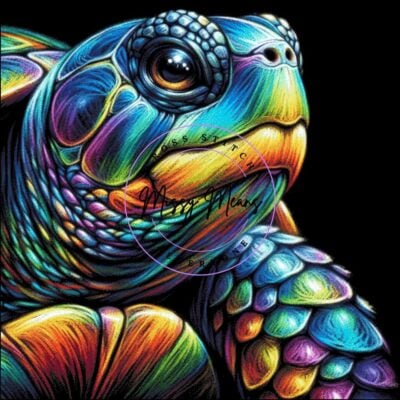 A Colorful Turtle (Missy Means)