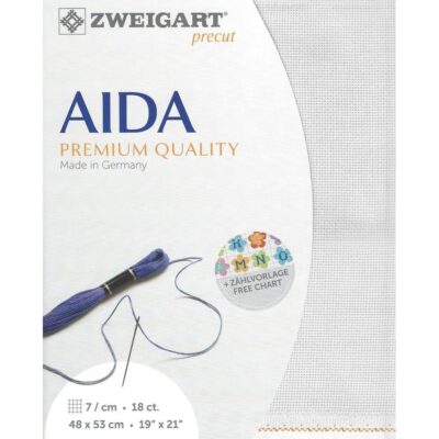 18 count Aida (Silver Grey)