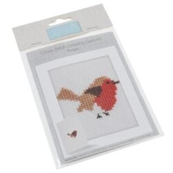 Counted Cross Stitch Greeting Card Kit: Robin