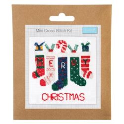 Counted Cross Stitch Kit: Mini: Christmas: Stockings