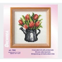 Printed Cross Stitch Kit: Tulips