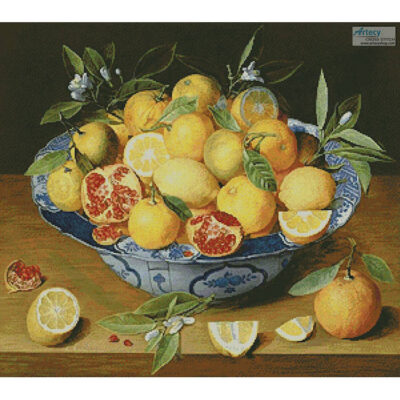 Still Life Lemons, Oranges and Pomegranate (Jacob van Hulsdonck)