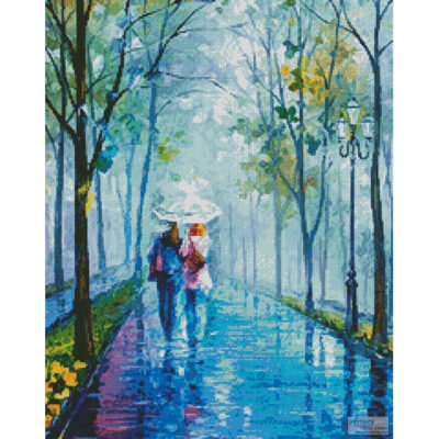 Foggy Stroll (Crop) (Leonid Afremov)