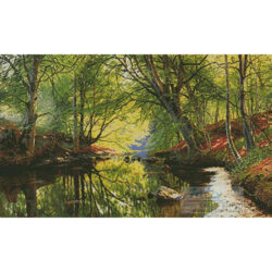 Forest Stream Painting (Peder Mork Monsted)