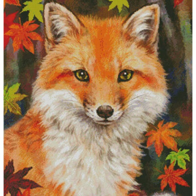 Fox with Autumn Leaves (Kayomi Harai)