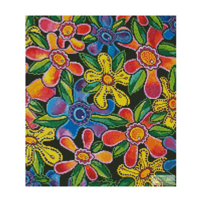 Funky Flowers (Crop) (Lisa Frances Judd)