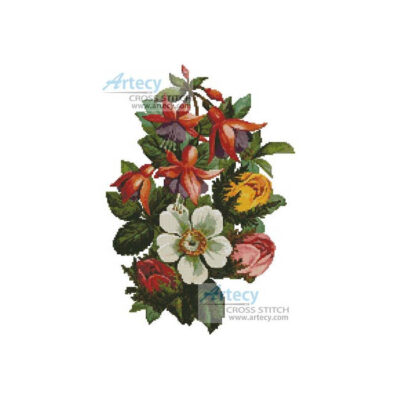 Fuschia and Roses (Vintagerio)