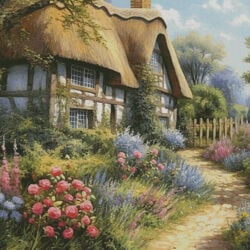 Garden Cottage 1 (Large) (T Clarke using Midjourney AI)