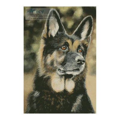 German Shepherd Painting (Helen Chugg)