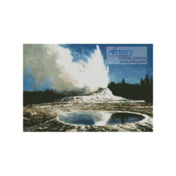 Geyser, Yellowstone Park (Albert Bierstadt)