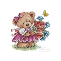 Girl Teddy with Flowers (Terry Good)
