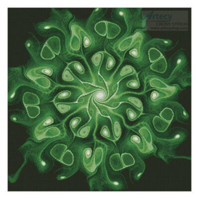 Green Abstract Flower (Jennifer Olschefski)