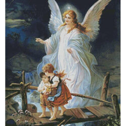 Guardian Angel Watching over Children (Hans Zatzka)