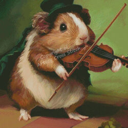 Guinea Pig Playing Violin (T Clarke using Midjourney AI)