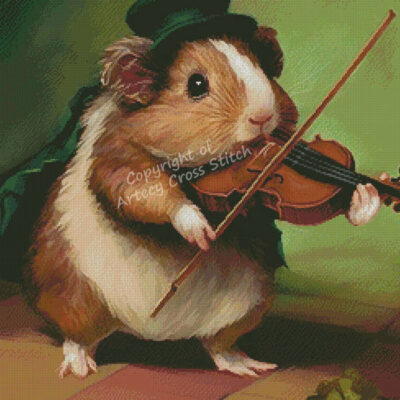 Guinea Pig Playing Violin (T Clarke using Midjourney AI)