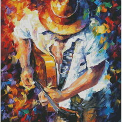 Guitar and Soul 2 (Large) (Leonid Afremov)