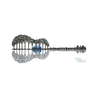Guitar Landscape Moonlight (S Clarke)