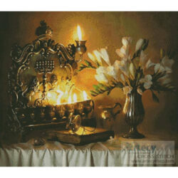 Hanukkah with Flowers (A. Benaroya)