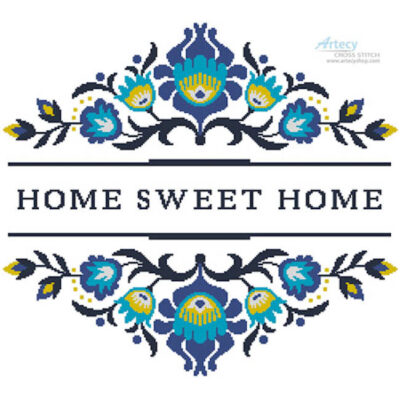Home Sweet Home Polish Folk Art Design 2 (Ancymonic)