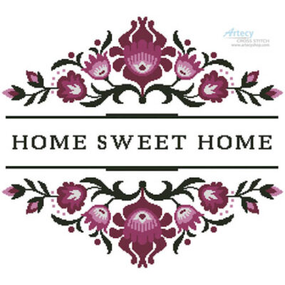 Home Sweet Home Polish Folk Art Design 3 (Ancymonic)