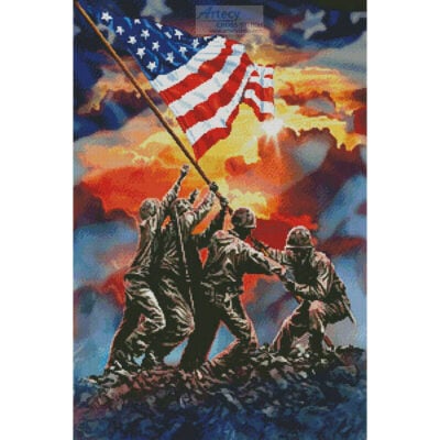 Iwo Jima Painting (Steven Michael Gardner)