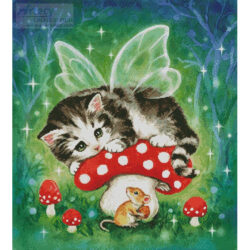 Kitten Fairy on Mushroom (Kayomi Harai)