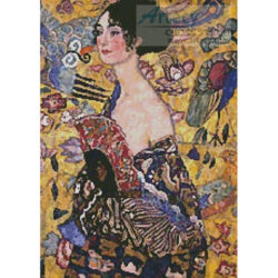 Lady with fan (Gustav Klimt)