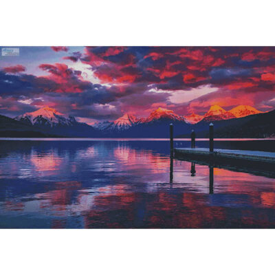 Lake McDonald Sunset (Large) (Pixabay)