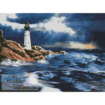 Lighthouse in a Storm (www.liquidlibrary.com)