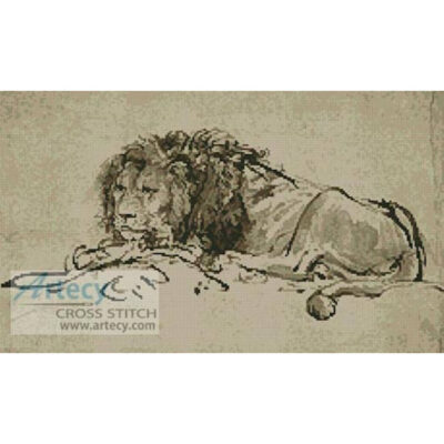 Lion lying down (Rembrandt)