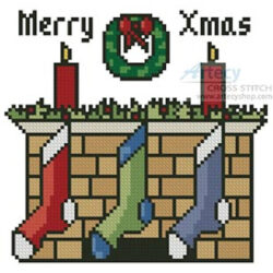 Little Christmas Fireplace (Artecy Cross Stitch)