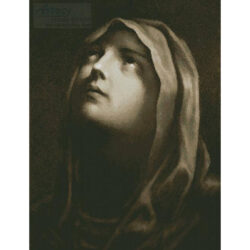 Madonna Looking Up (antique print)