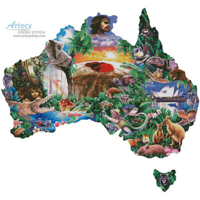 Map of Australia (Large) (Steve Sundram)