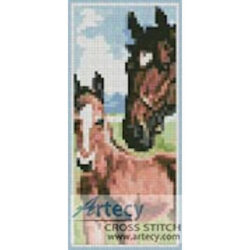 Mare and Foal Bookmark (http://www.iclipart.com)