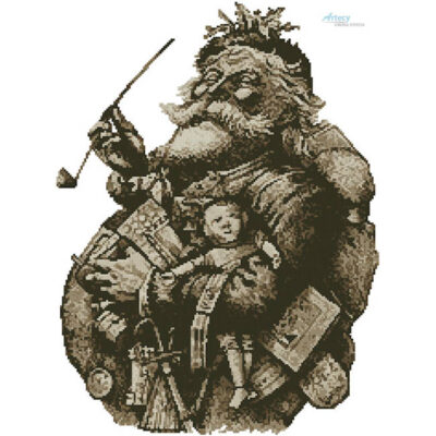 Merry Old Santa Claus (Sepia) (Thomas Nast)