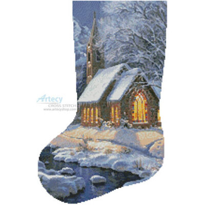Midnight Clear Stocking (Left) (Mark Keathley)