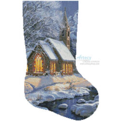 Midnight Clear Stocking (Right) (Mark Keathley)