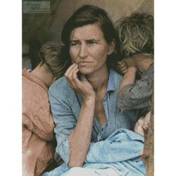 Migrant Mother (Colour) (Dorothea Lange. Colorized by John Boero.)