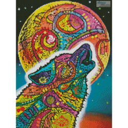 Mini Abstract Howling Wolf (Dean Russo)