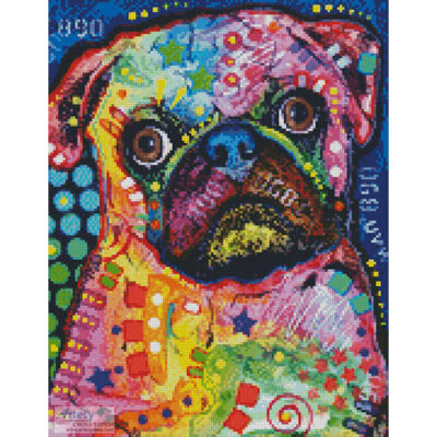 Mini Abstract Pug (Dean Russo/ artlicensing)