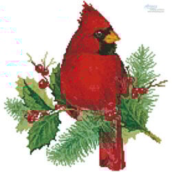 Mini Cardinal and Holly (Michelle Palmer)